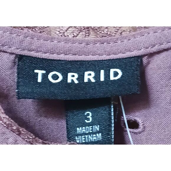  TORRID Plus Size Sophie eyelet cami & stretch twill boyfriend Short Set NWT 3X - Picture 11 of 15